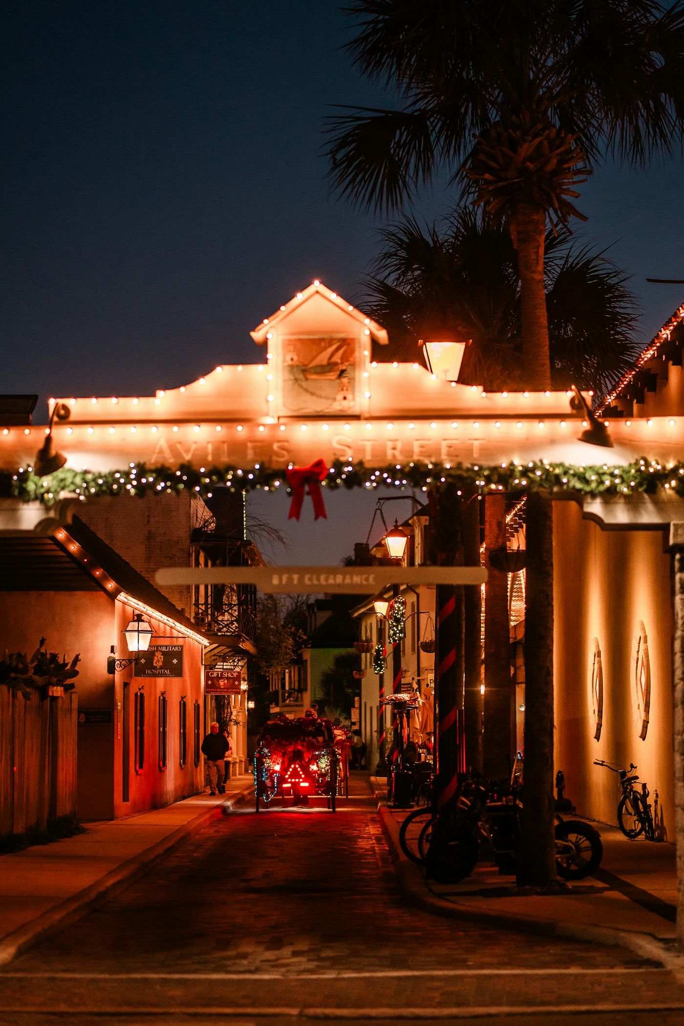Historic St Augustine — Bridge of Lions, Castillo de San Marcos, Flagler College, Nights of Lights